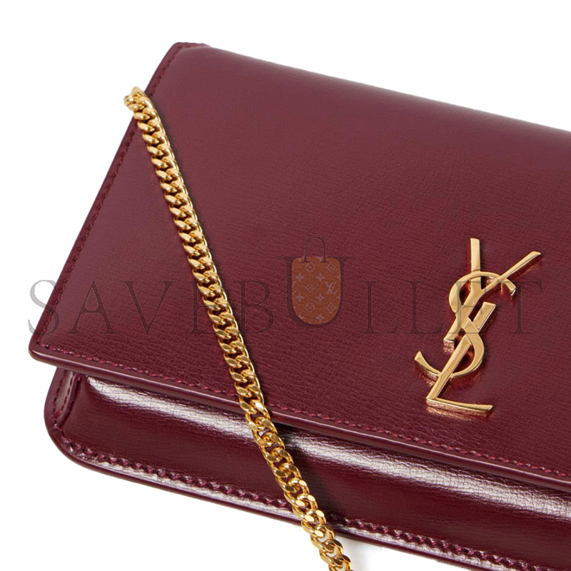 YSL CASSANDRE PHONE HOLDER IN SMOOTH LEATHER 635095 (18*11*2.5cm)